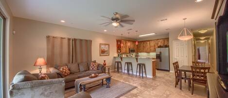 Condo, 3 Bedrooms | Living area | TV