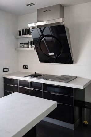 Fridge, microwave, oven, stovetop - Spectacular Penthouse, authentic 1st line beach, 70 m2 terrace  (Rota)