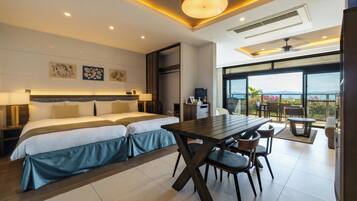 Vila, pemandangan samudra (Terrace, B) | Selimut bulu angsa, minibar, brankas, dan didekorasi berbeda-beda