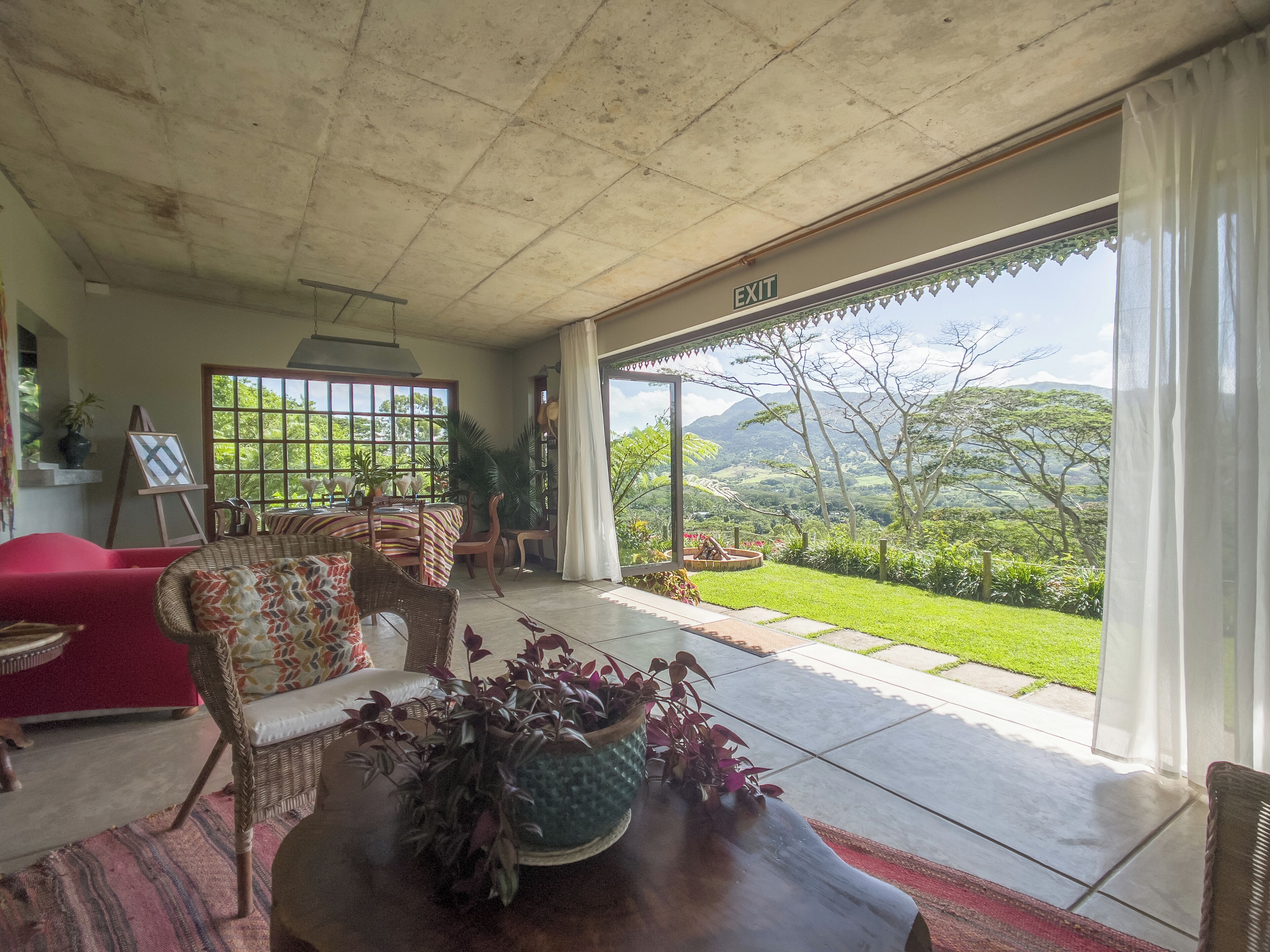 Casa de campo | Área de sala de estar | Chimenea 