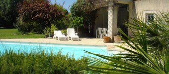 Big house with pool house, large garden in a marvelous vacation city