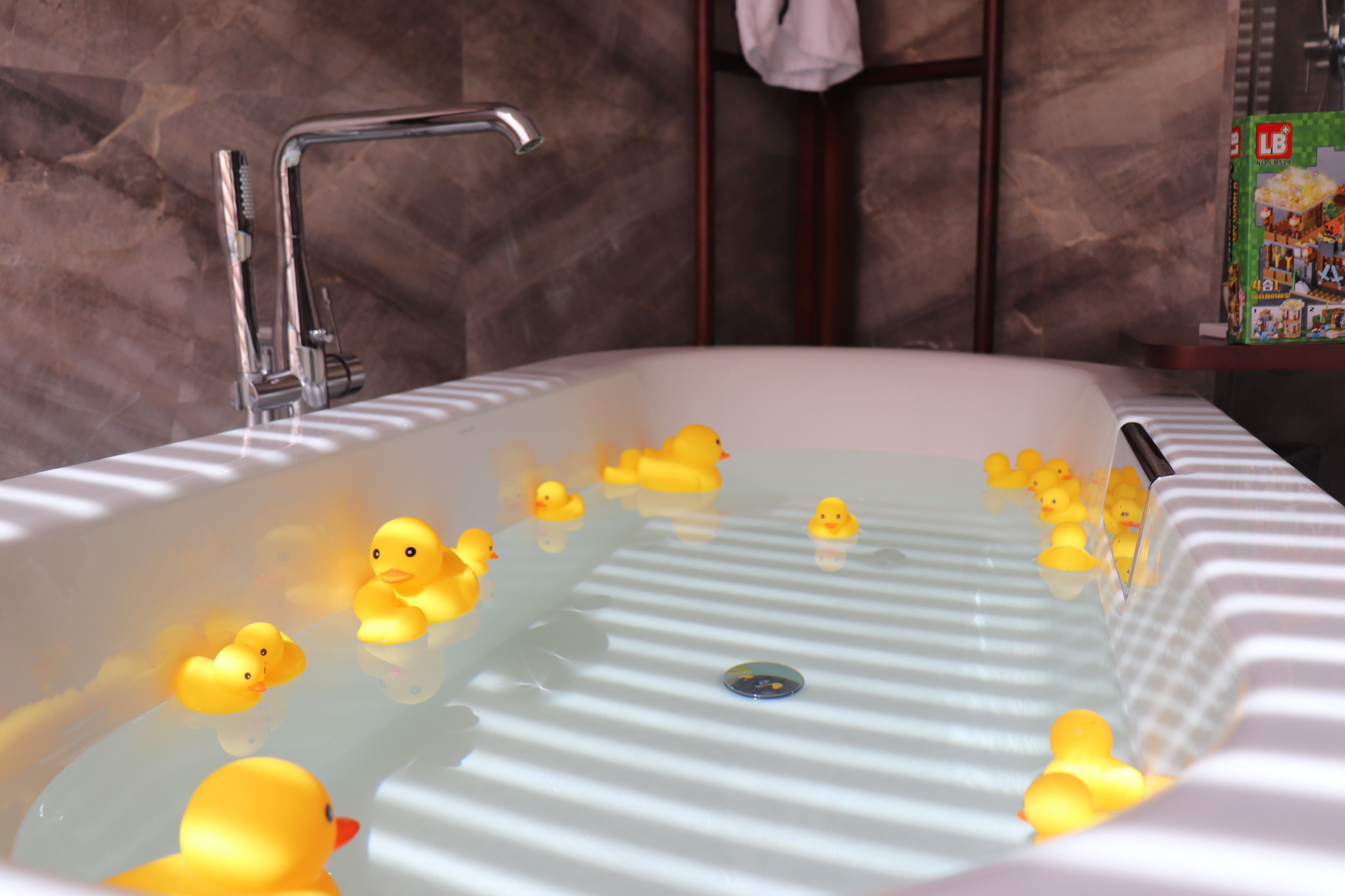 family room | bathroom | shower, free toiletries, hair dryer, dressing gowns