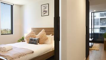 Deluxe Apartment, 1 Bedroom | 1 bedroom, in-room safe, iron/ironing board, free WiFi