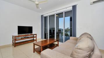 Deluxe Apartment, 2 Bedrooms | Living room | LED TV