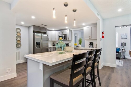 Trendy 4BR House with All New Furnishings & Hot Tub