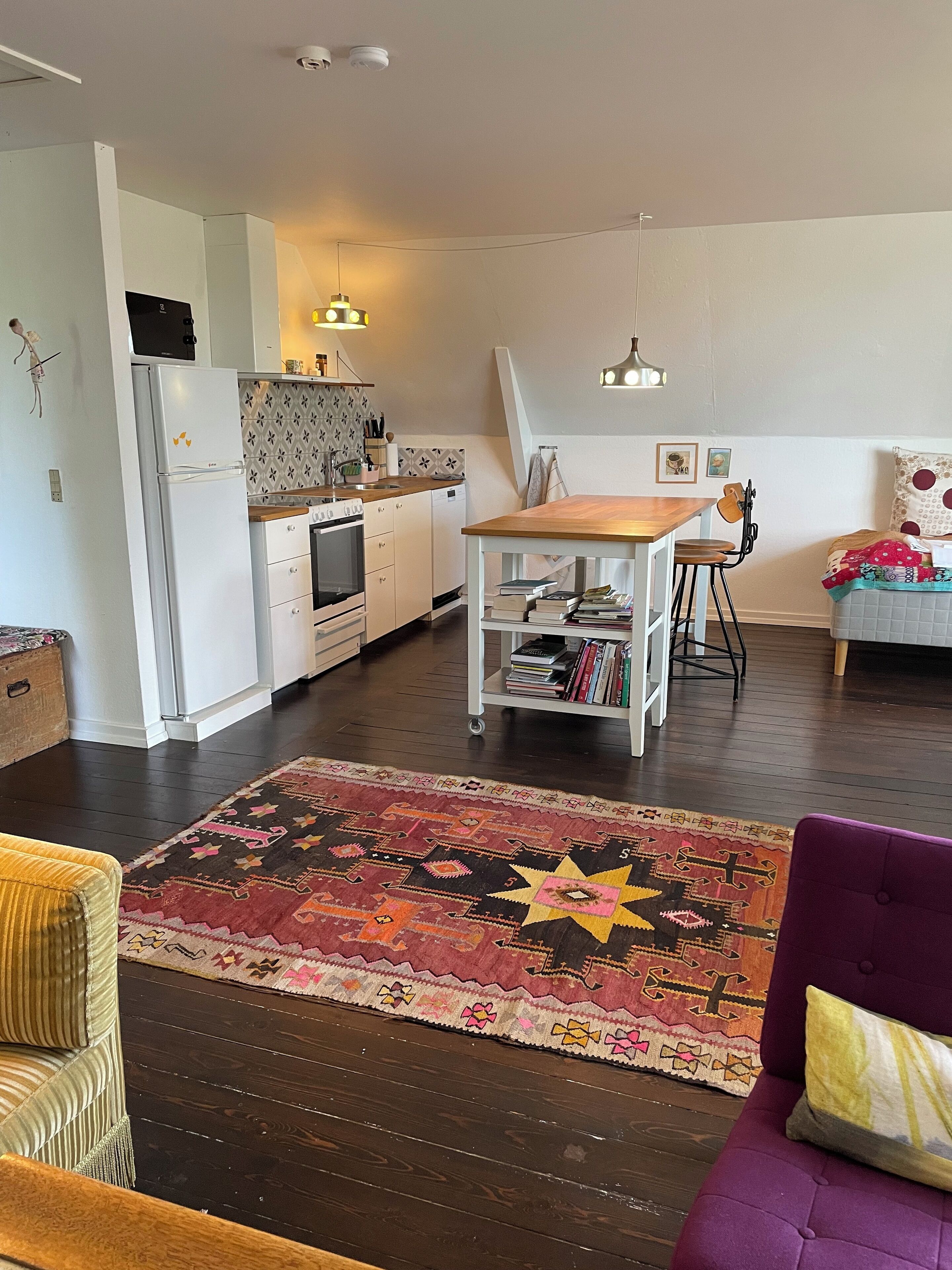Family Apartment | Private kitchen | Shared fridge
