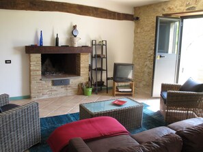 Villa, 3 Bedrooms | Living area | TV, DVD player - RSH Luxury Casale Sabina Valley (Rocca Sinibalda)