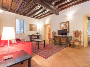 Apartment, 2 Bedrooms | Living area | Flat-screen TV - RSH Trevi Fountain Apartment 2 (Rome)