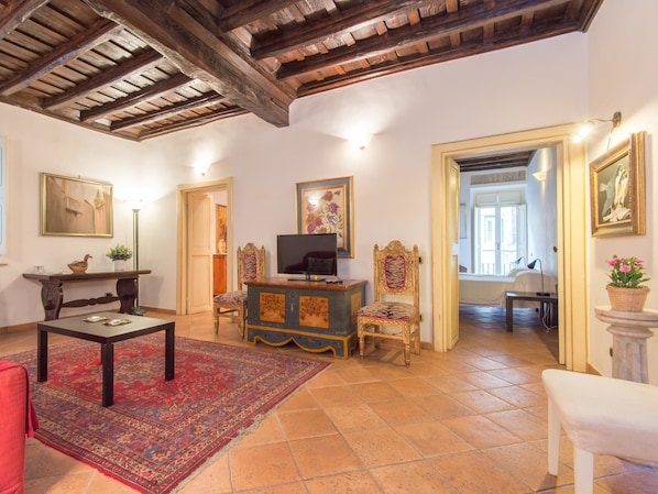 Apartment, 2 Bedrooms | Living area
