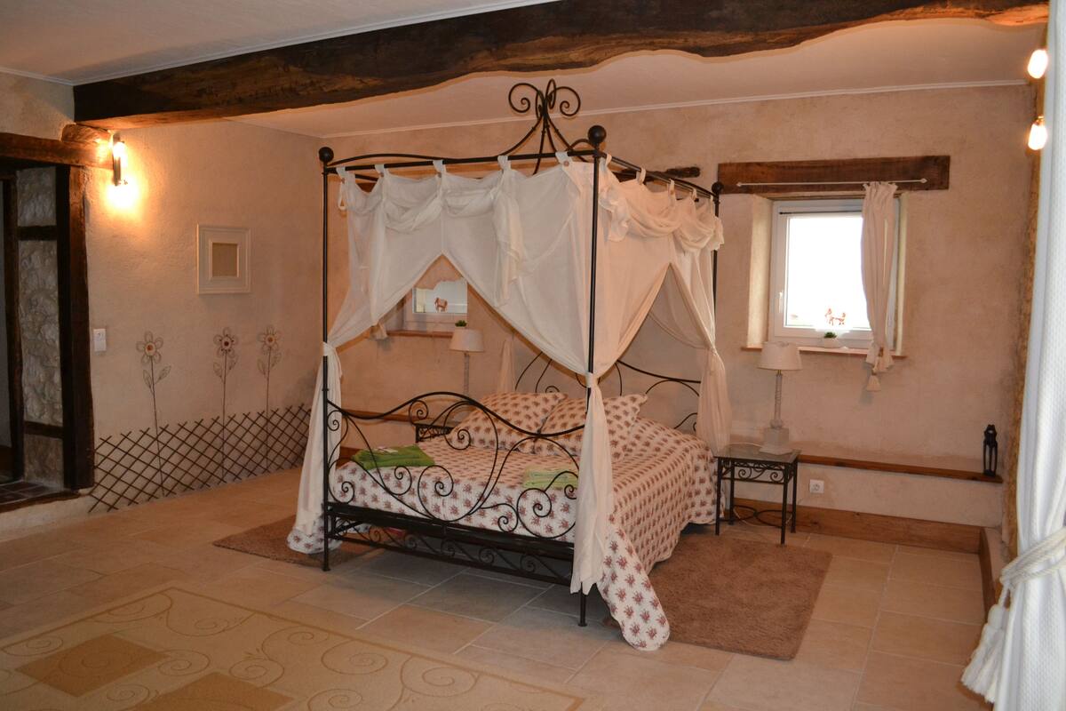 Chambre Double Confort, 1 lit double, vue parc (Romantique)