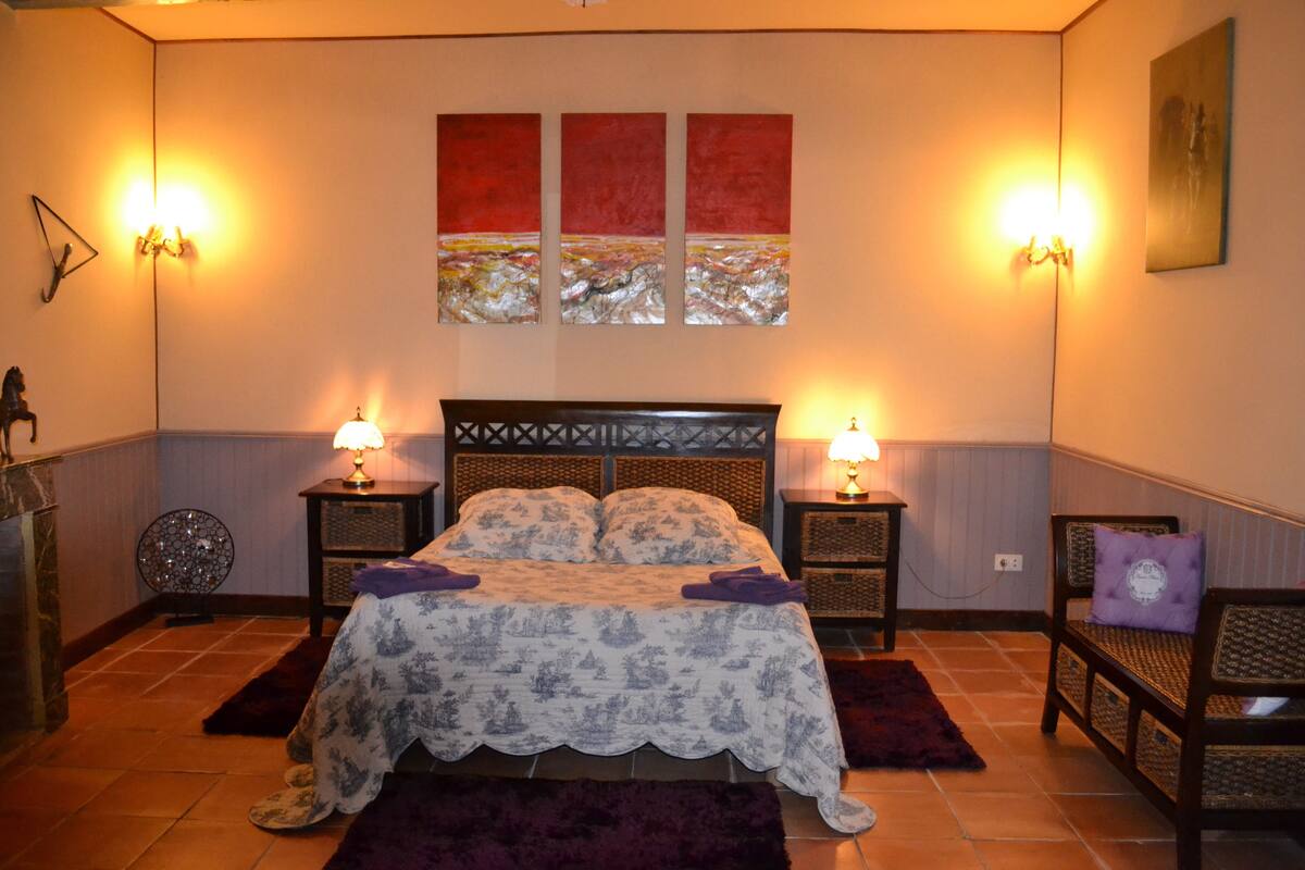 Chambre Double Confort, 1 lit double, vue parc (Arabesque)