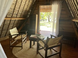 Comfort Double Room, Sea View | Living area | Flat-screen TV