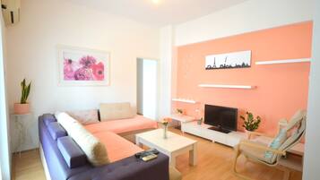 Apartment, 2 Bedrooms | Living area | LED TV