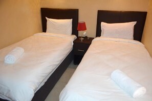 Geluiddichte muren, gratis wifi, beddengoed, rolstoeltoegang