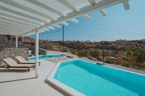 Deluxe 1 bedroom apartment , private pool side sea view | Balcony view - ΑRCS Suites & Residences (Mykonos)