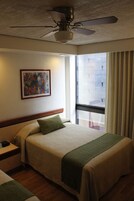 Desk, blackout drapes, free WiFi