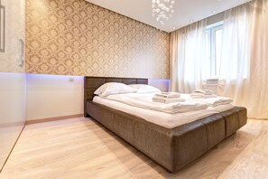 1 bedroom, soundproofing, iron/ironing board, bed sheets - Apartment Royal (Bialystok)