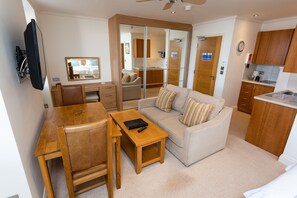 Suite, Sea View | Living area | Flat-screen TV - Porthole Suites (St. Brelade)