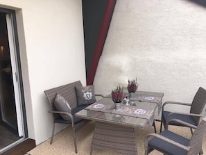 Terrace/patio - Boardinghouse Alte Bank (Woellstein)