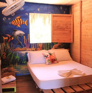 Kamar Standar, 1 Tempat Tidur Double, Bebas Asap Rokok, pemandangan halaman | Seprai linen