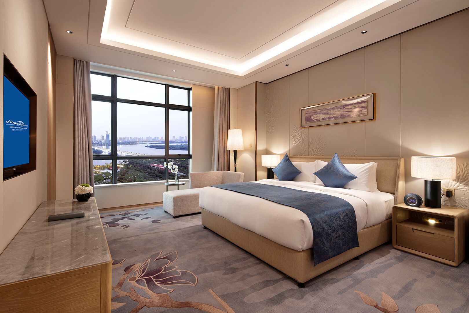 Suite ejecutiva, 1 cama King size, para no fumadores (Grand Suite) | Ropa de cama de alta calidad, edredón y camas con efecto memoria 