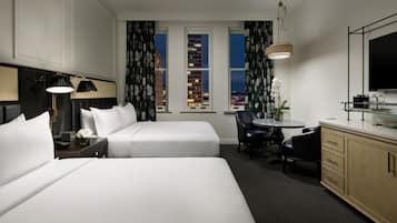 In-room safe, desk, laptop workspace, blackout curtains