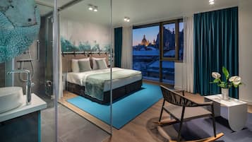 Deluxe-Zimmer | Betten mit Memory-Foam-Matratzen, Minibar, Zimmersafe