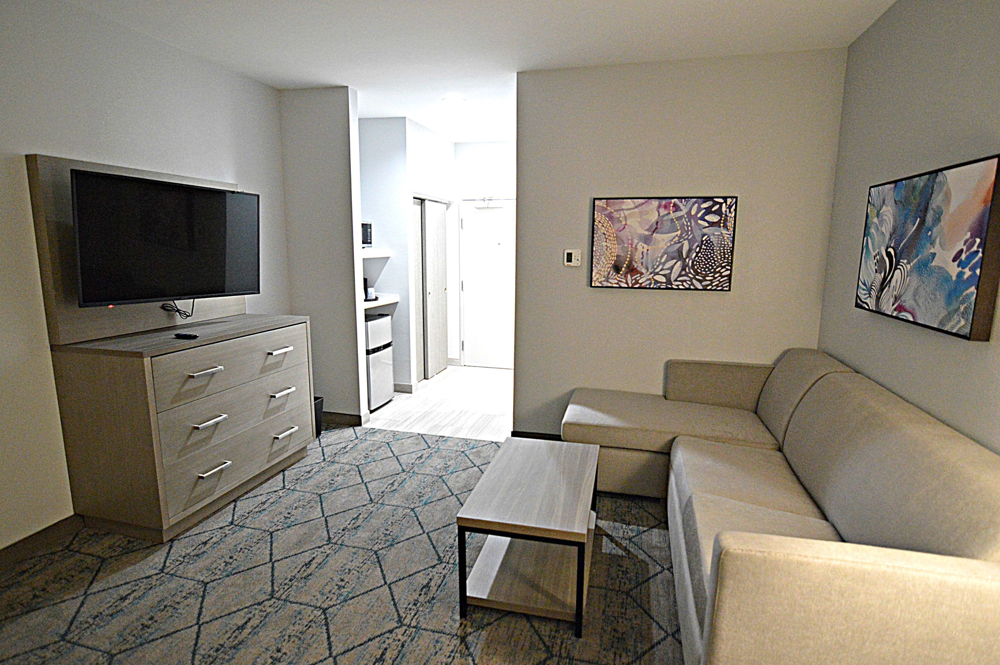 suite, 1 king bed, non smoking, kitchenette (shower only;with sofabed) | desk, laptop workspace, blackout curtains, soundproofing