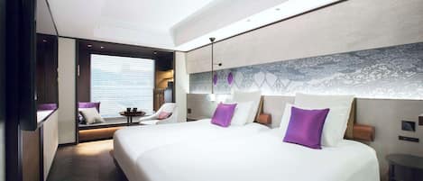 1 habitación, ropa de cama hipoalergénica y minibar