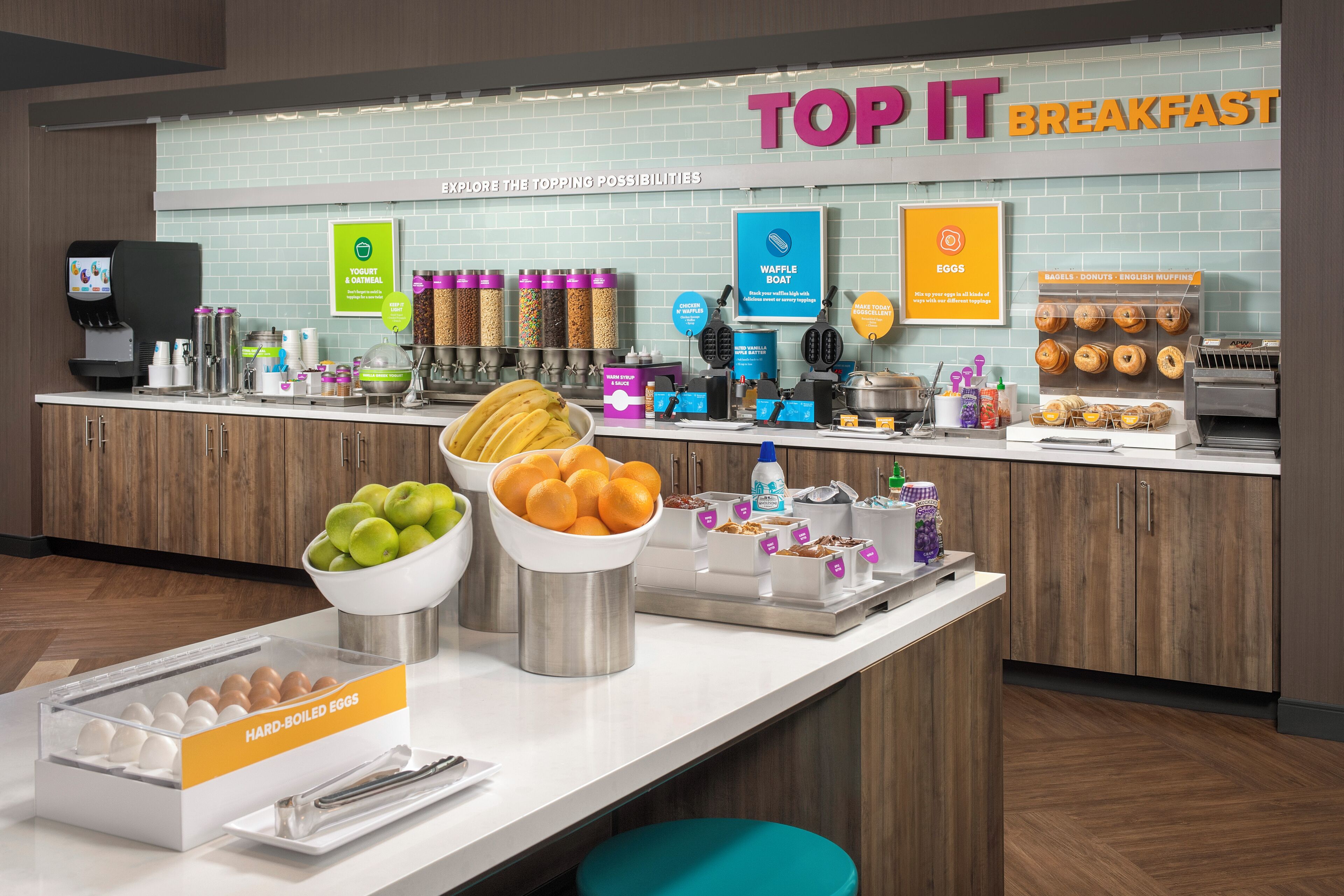 Free daily on-the-go breakfast