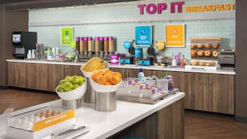 Dagelijks ontbijt voor onderweg inbegrepen