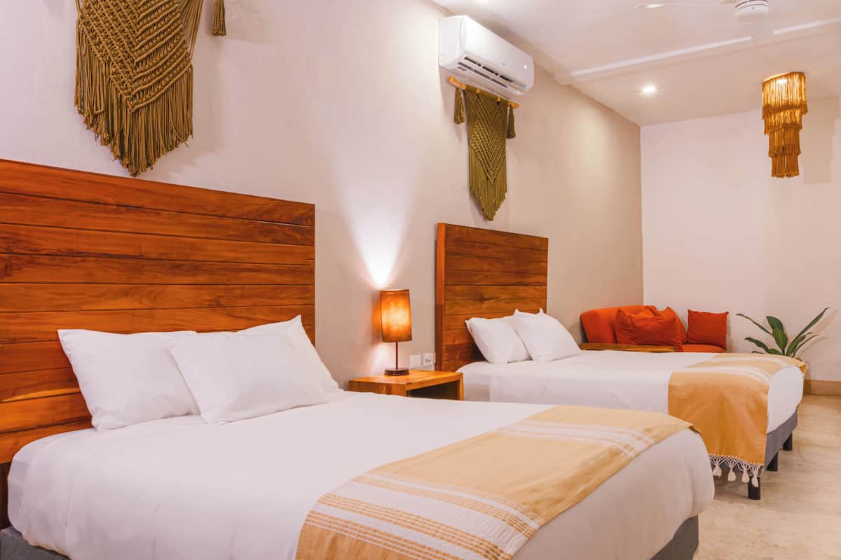 Ropa de cama hipoalergénica y minibar