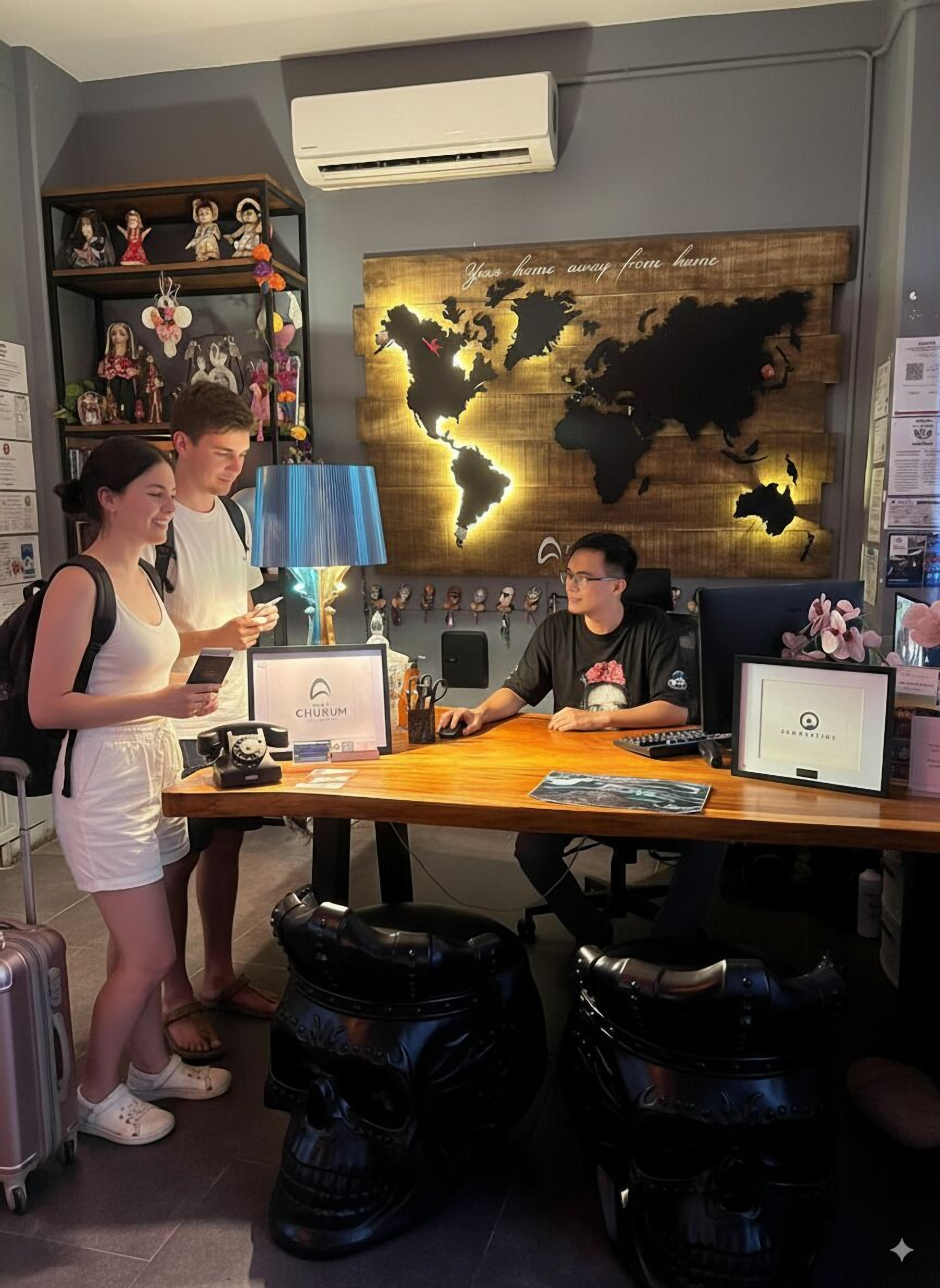 check-in/check-out kiosk