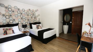 Family Twin Room, Garden View | Pillowtop beds, minibar, in-room safe, individually decorated