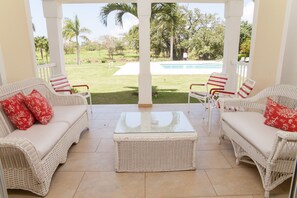 Family Apartment, 3 Bedrooms, Pool View | Balcony view - Sosua Ocean Village (Sosúa)
