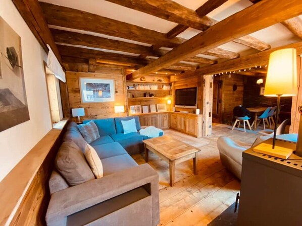 Televisión, reproductor de DVD, libros y videoteca