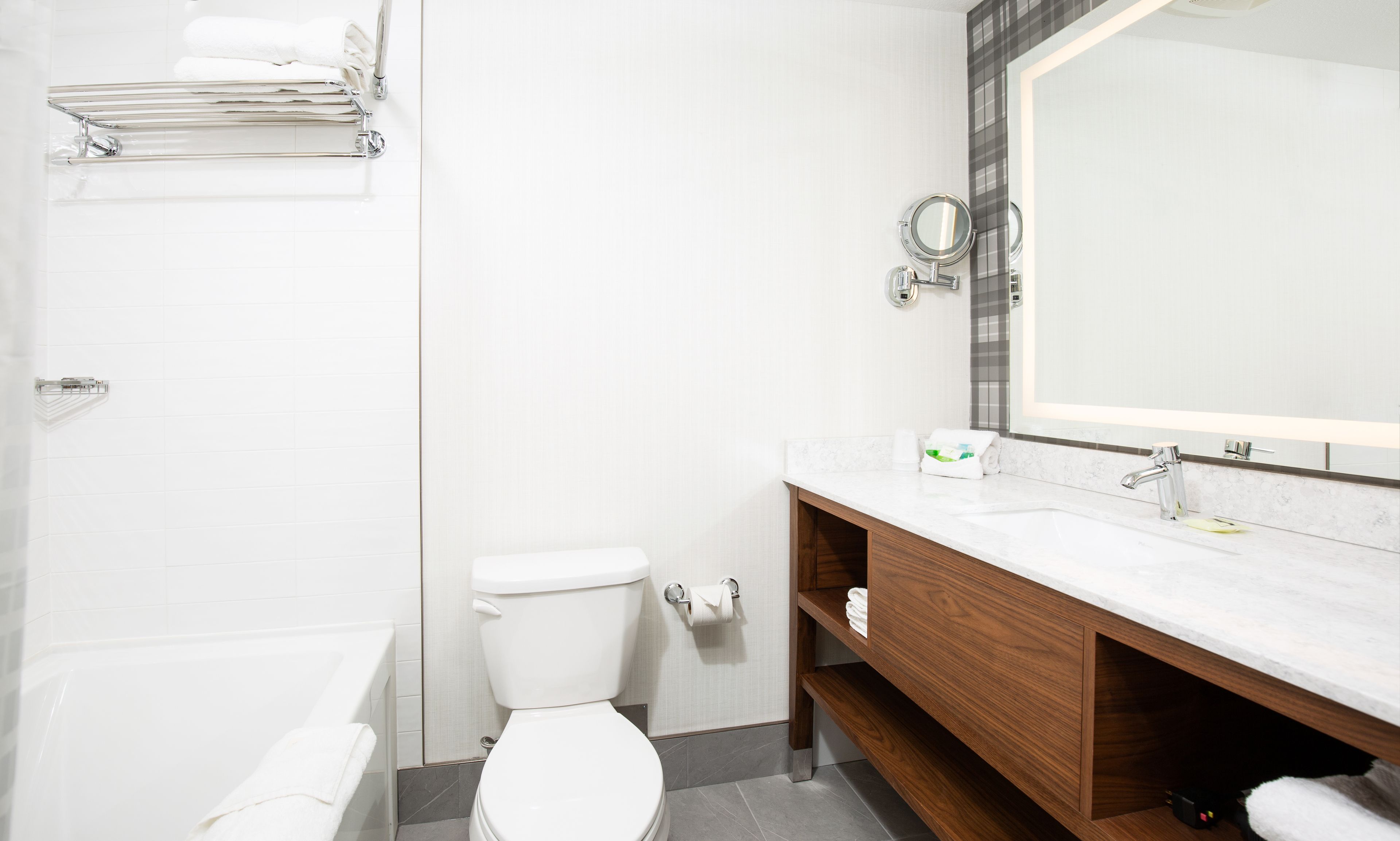 free toiletries, hair dryer, bathrobes, towels