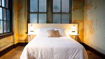 Hypo-allergenic bedding, individually decorated, individually furnished