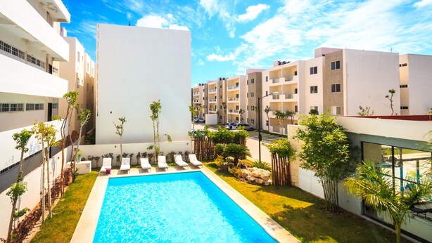 Outdoor pool - Sáamal 707 3F (Playa del Carmen)