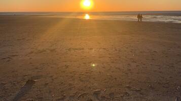 Vlak bij het strand