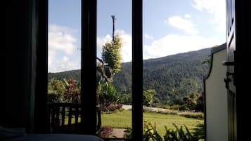 Desk, blackout drapes, soundproofing, iron/ironing board