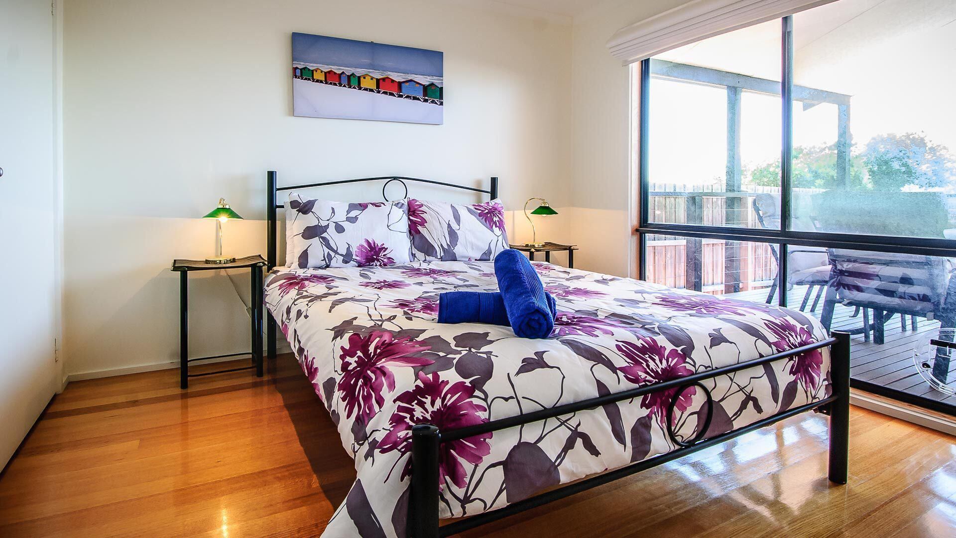 3 bedrooms, iron/ironing board, travel crib, internet
