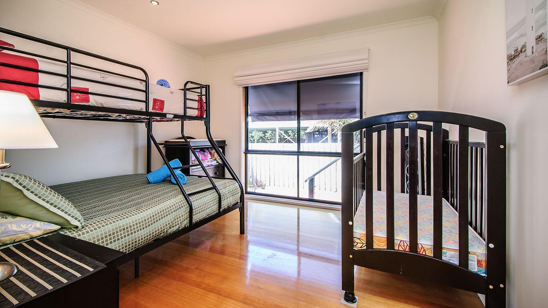 3 bedrooms, iron/ironing board, travel cot, Internet