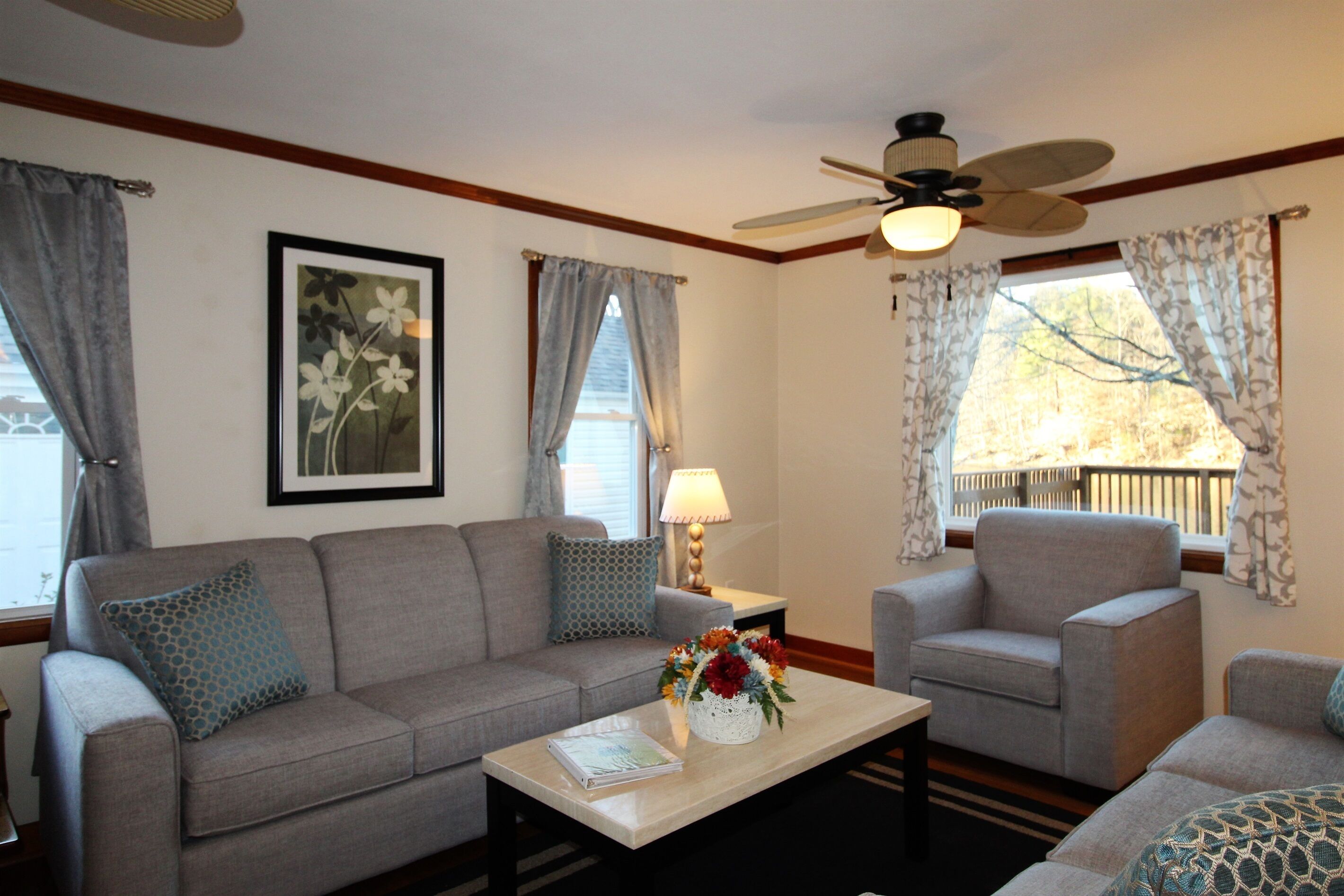 Smart TV, DVD player, table football, books