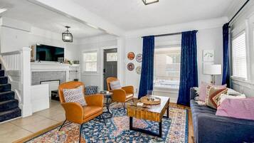 TV connectée, cheminée