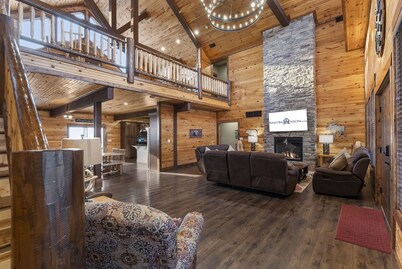 Private Indoor Pool & Hot Tub Retreat with Games, Free Daily Tickets, Expansive Deck & Amazing Views