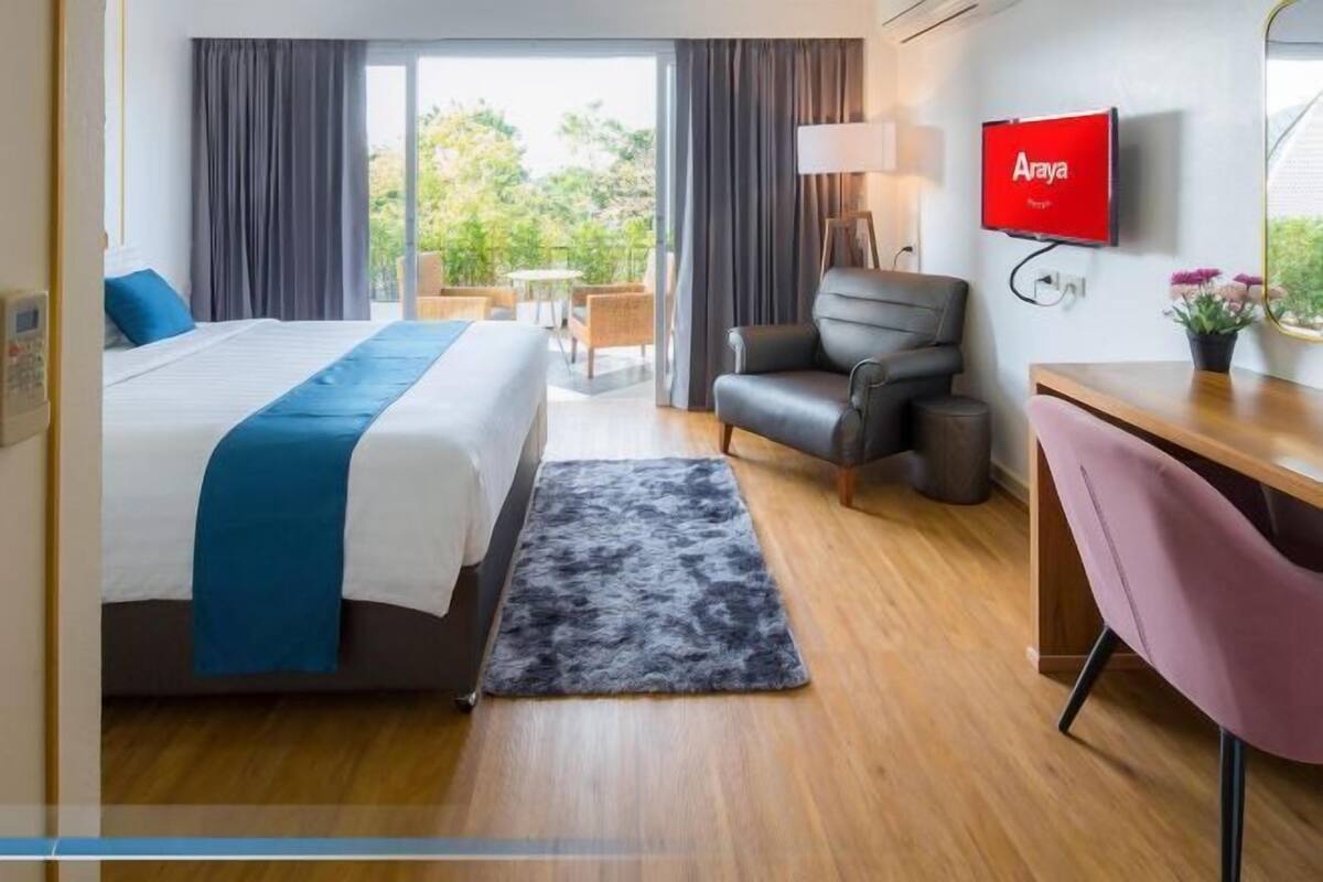 1 Schlafzimmer, individuell dekoriert, individuell eingerichtet
