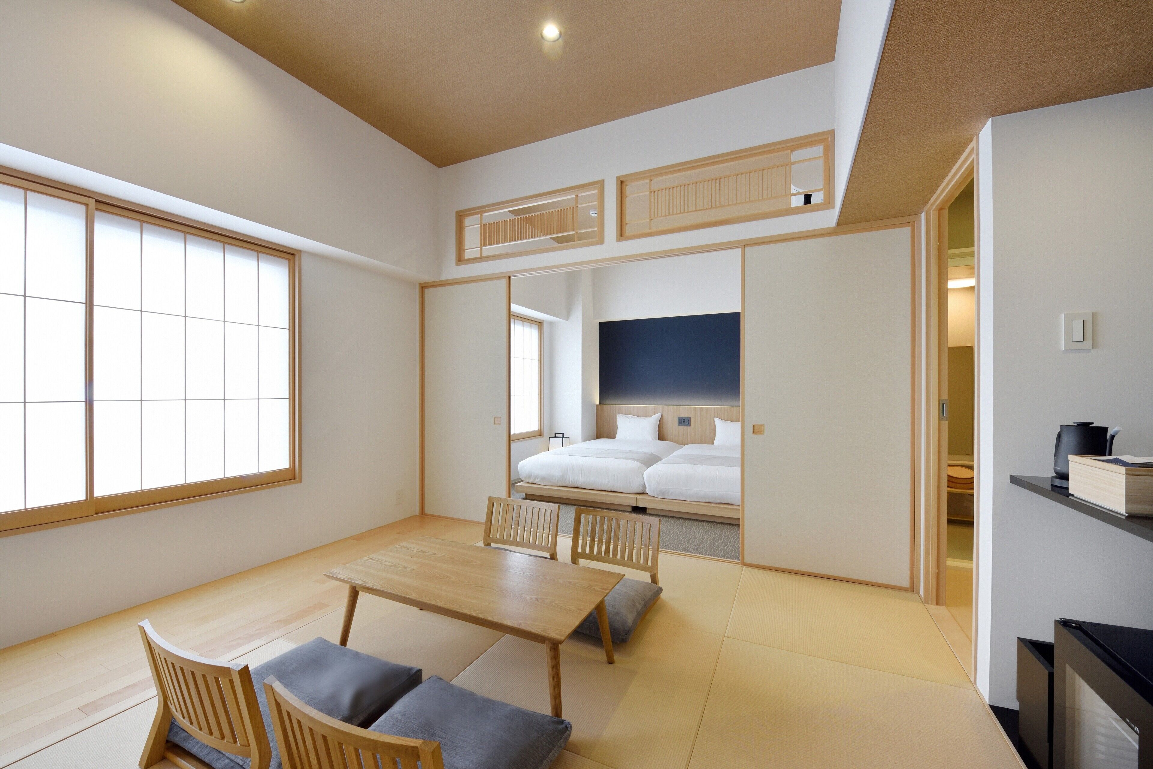japanese-western style quadruple room | 1 bedroom, desk, laptop workspace, blackout curtains