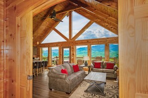 Tv, eldstad och tv-spel