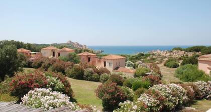 apartment in villa facing the sea terrace on the sunset
